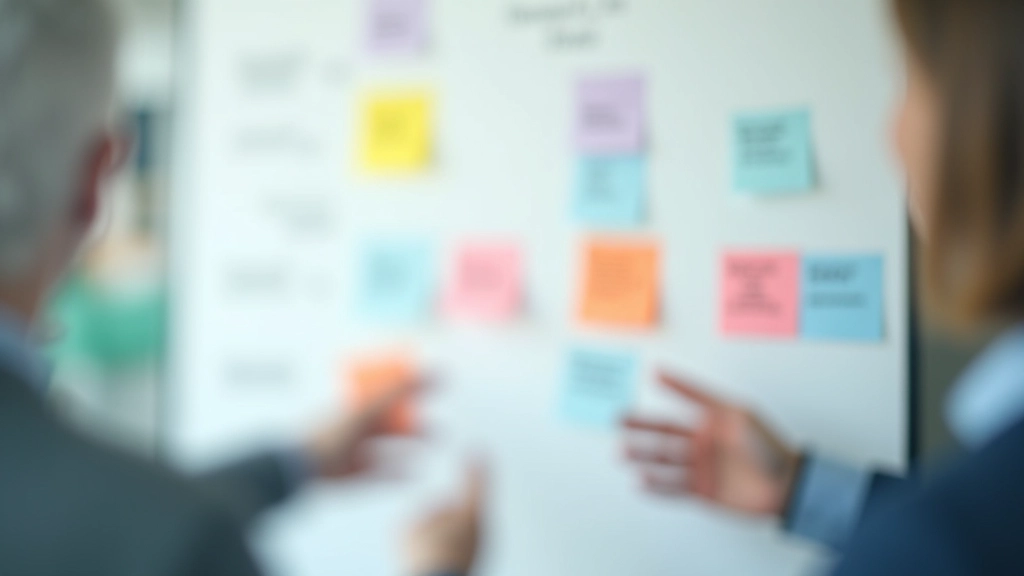Decision mapping visualization on whiteboard